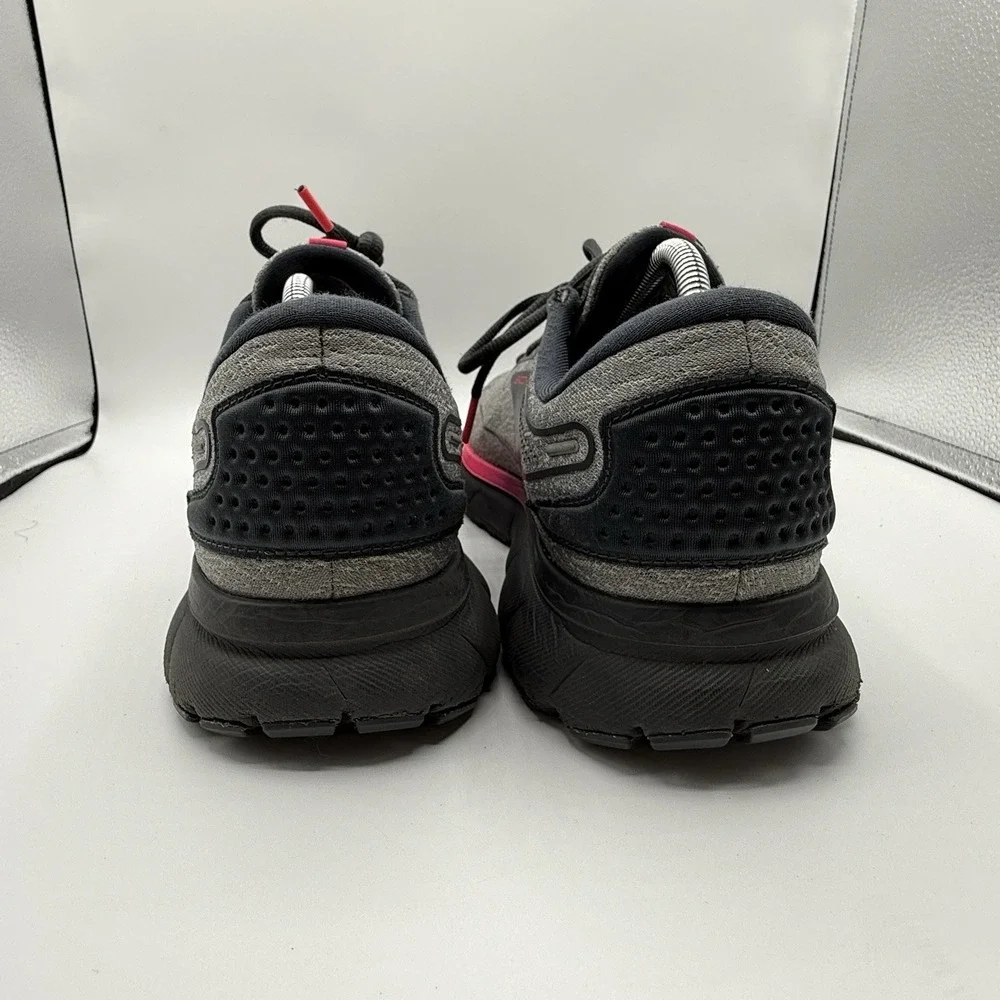 Brooks Trace 2 Gray Pink Running Shoes‎ Sneakers Size Women's 12 *Heal Holes